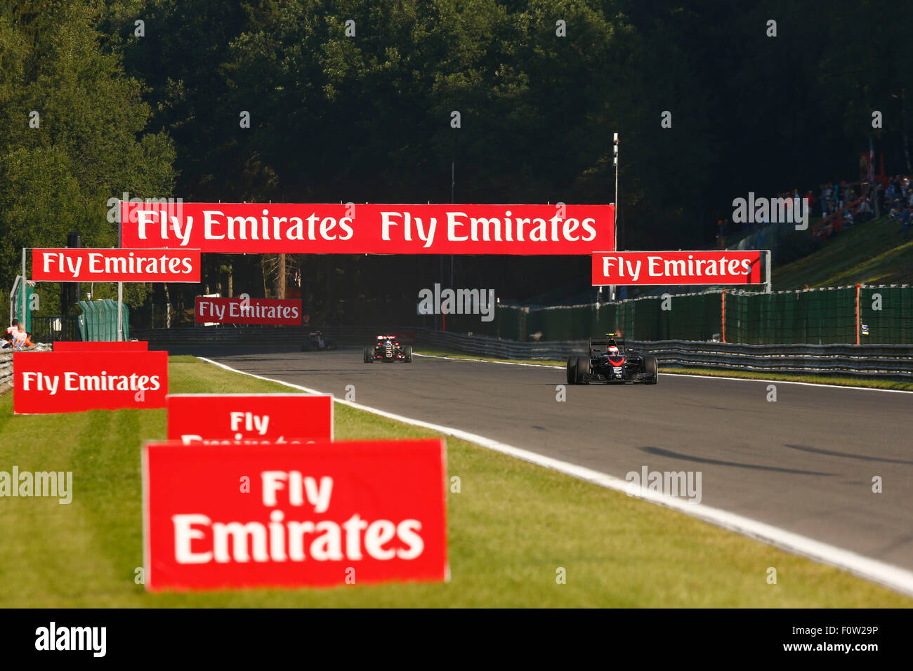 Circuit de Spa-Francorchamps, Belgien. 21. August 2015. Motorsport: FIA Formula One World Championship 2015, Grand Prix von Belgien, #22 Jenson Button (GBR, McLaren-Honda), Credit: Dpa picture-Alliance/Alamy Live News Stockfoto