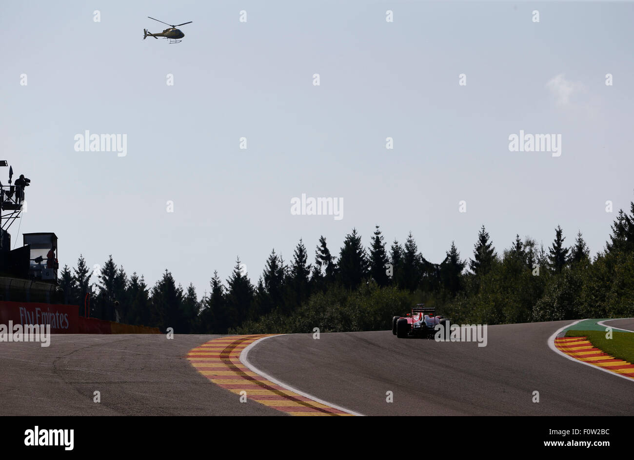 Circuit de Spa-Francorchamps, Belgien. 21. August 2015. Motorsport: FIA Formula One World Championship 2015, Grand Prix von Belgien, #5 Sebastian Vettel (GER, Scuderia Ferrari), Credit: Dpa picture-Alliance/Alamy Live News Stockfoto