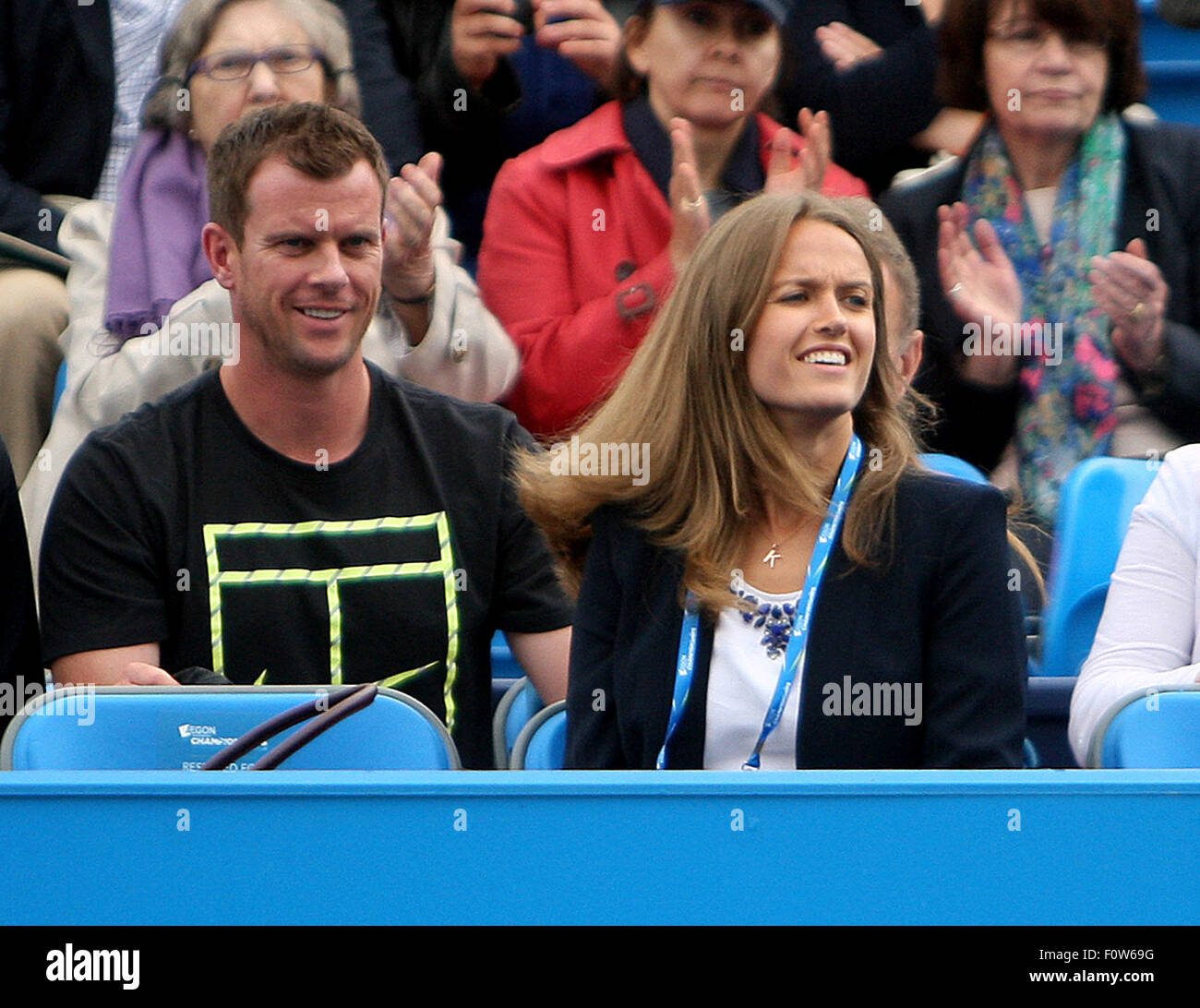 Kim Murray besucht 2015 Aegon Championships im Queen Club West Kensington mit: Kim Murray, Leon Smith wo: London, Vereinigtes Königreich bei: 20. Juni 2015 Stockfoto