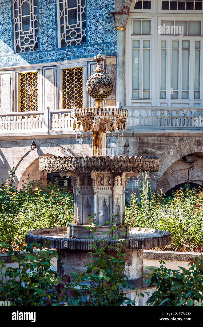 Brunnen vom Topkapi-Palast, Istanbul, Türkei Stockfoto