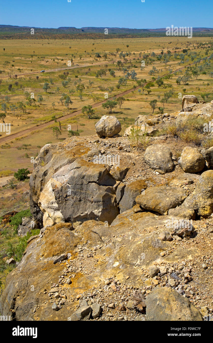 Die Kalkalpen am Standort Riversleigh Fossil Säugetier Stockfoto