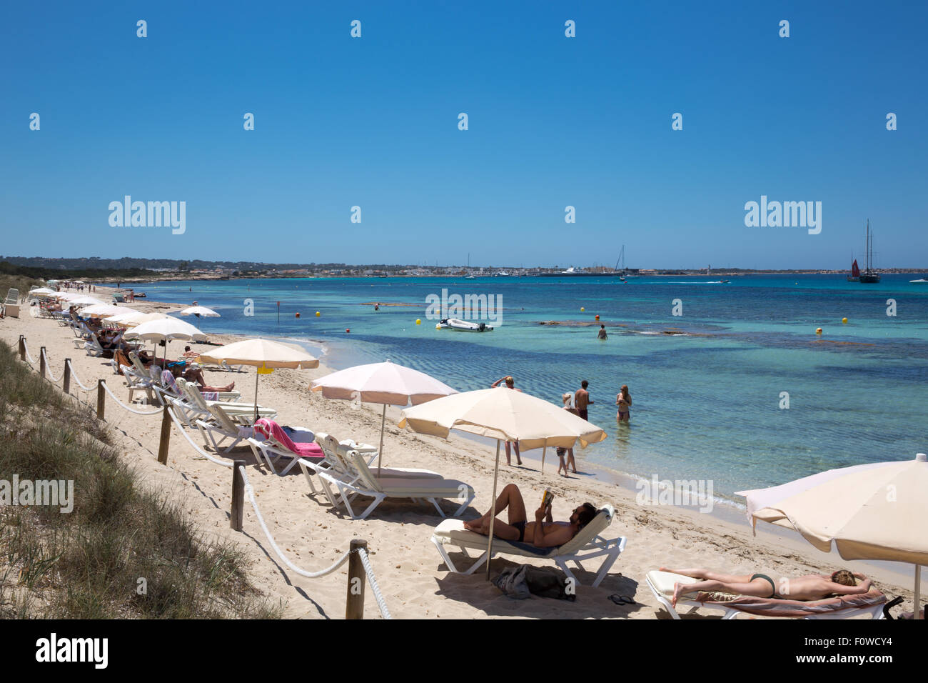 Die Insel Formentera des Mantels von Ibiza, Spanien Stockfoto