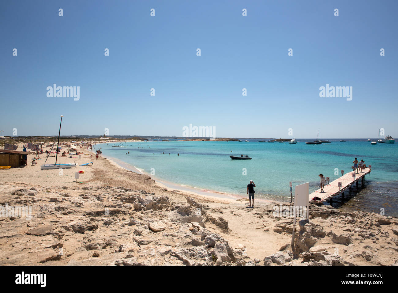 Die Insel Formentera des Mantels von Ibiza, Spanien Stockfoto