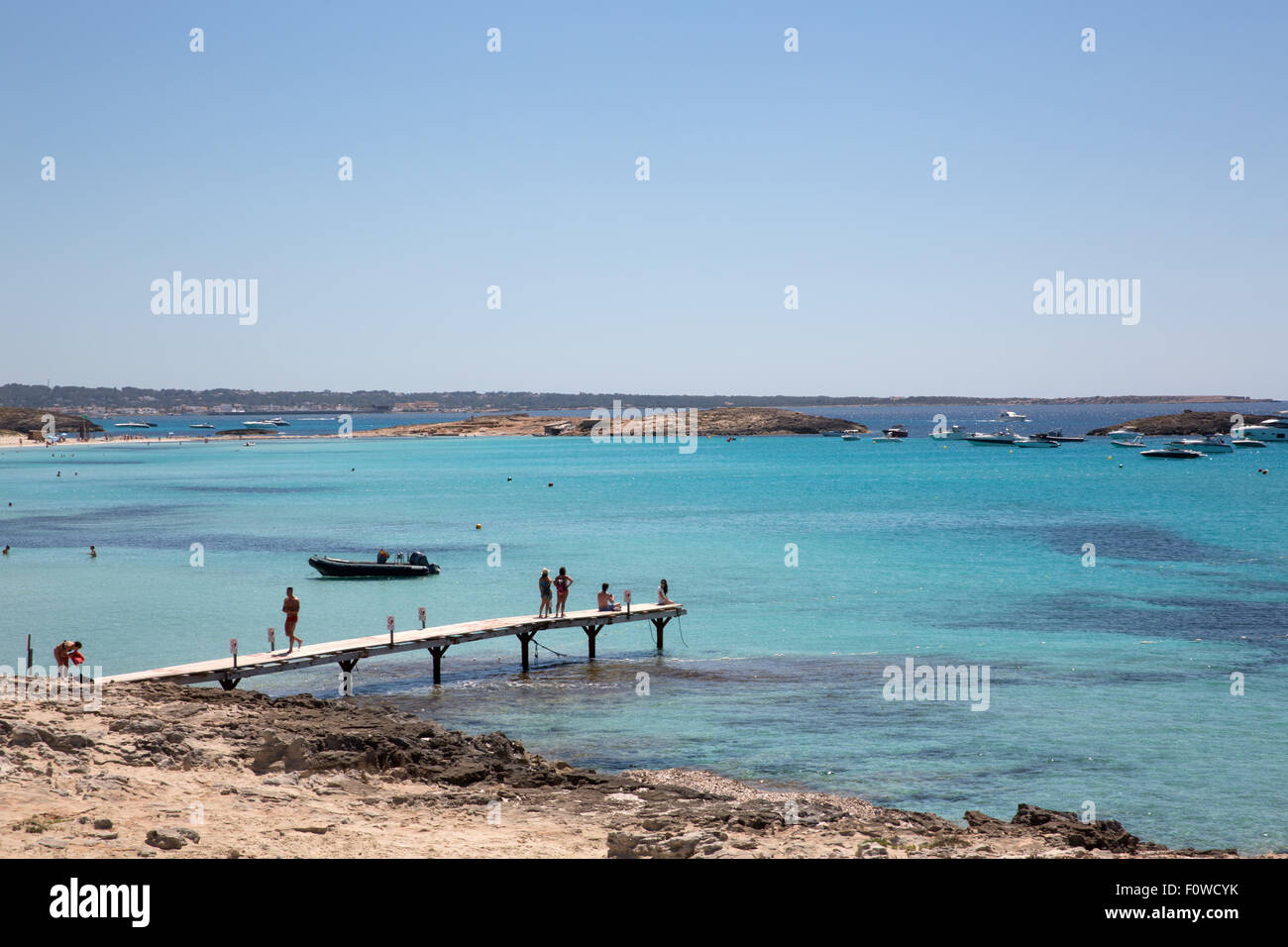 Die Insel Formentera des Mantels von Ibiza, Spanien Stockfoto
