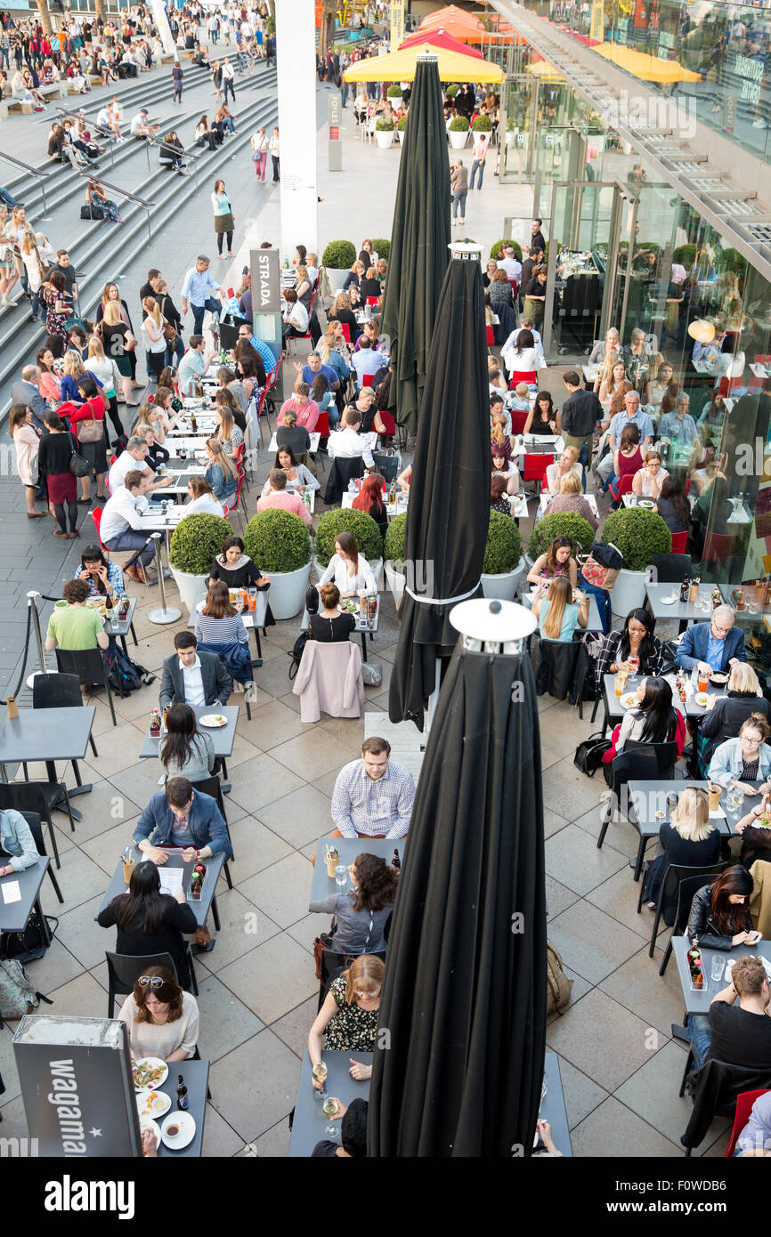 Restaurants und Bars in der Royal Festival Hall in London Stockfoto