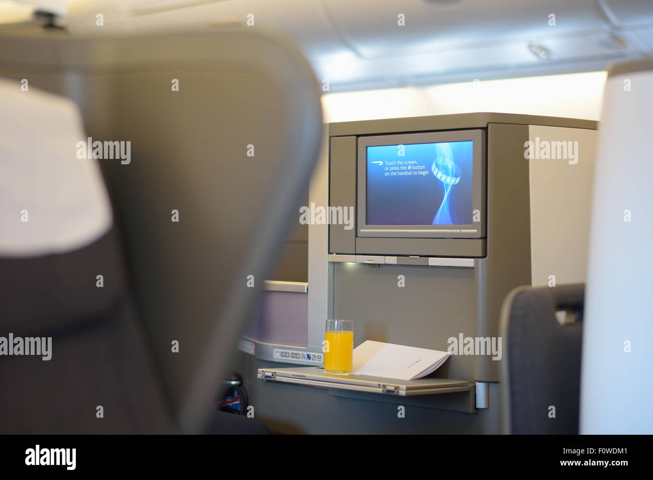 British Airways (BA) Business Class im Airbus A380, San Francisco