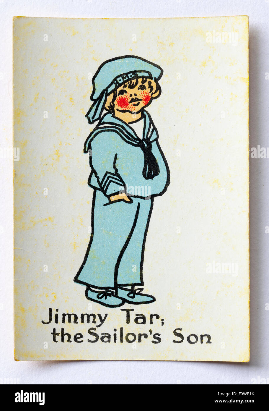 Jimmy Tar Spielkarte aus einem Vintage Pack für glückliche Familien Stockfoto
