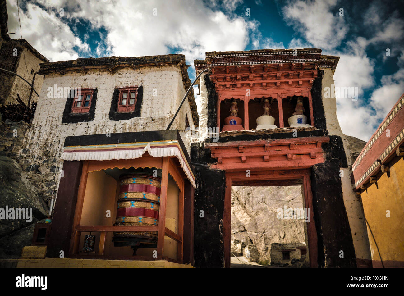 Antike Tempel in Leh, Ladakh Stockfoto