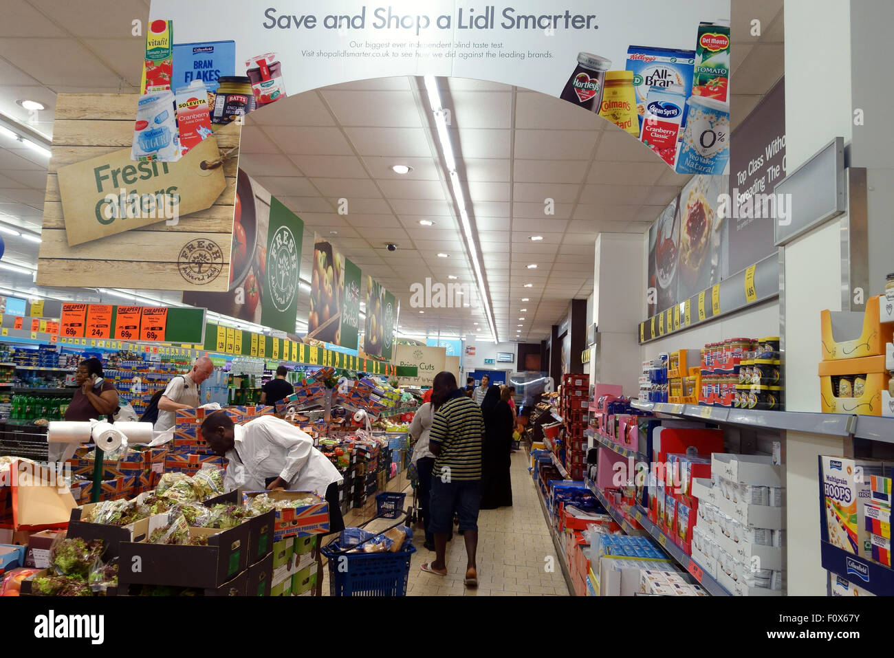 Filiale von Lidl Supermärkte, London Stockfoto