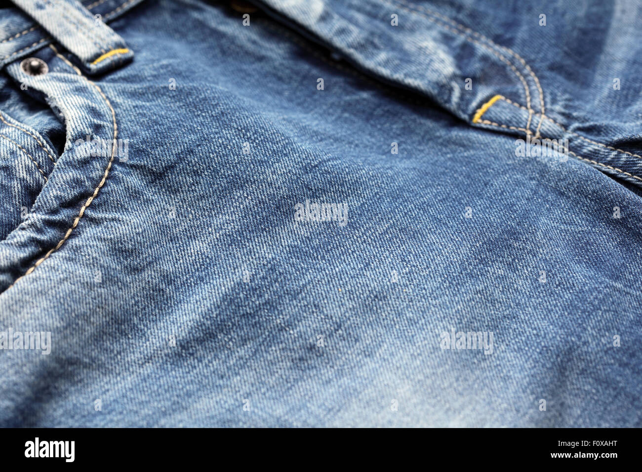 Blue Jeans, Nahaufnahme Stockfoto