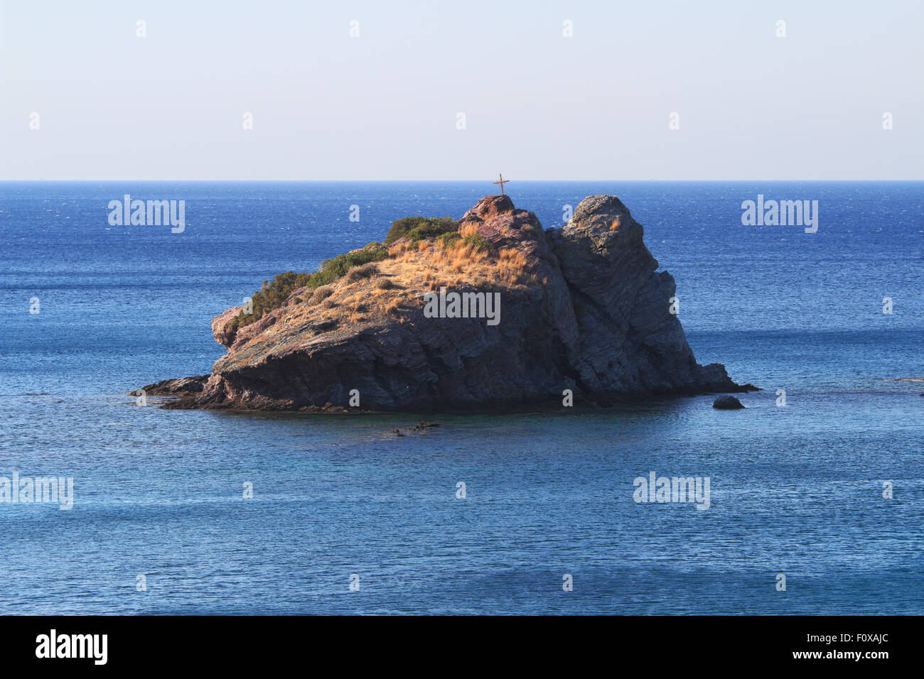 Felsen nahe Latsi und Aphrodite Beach, Zypern Stockfoto