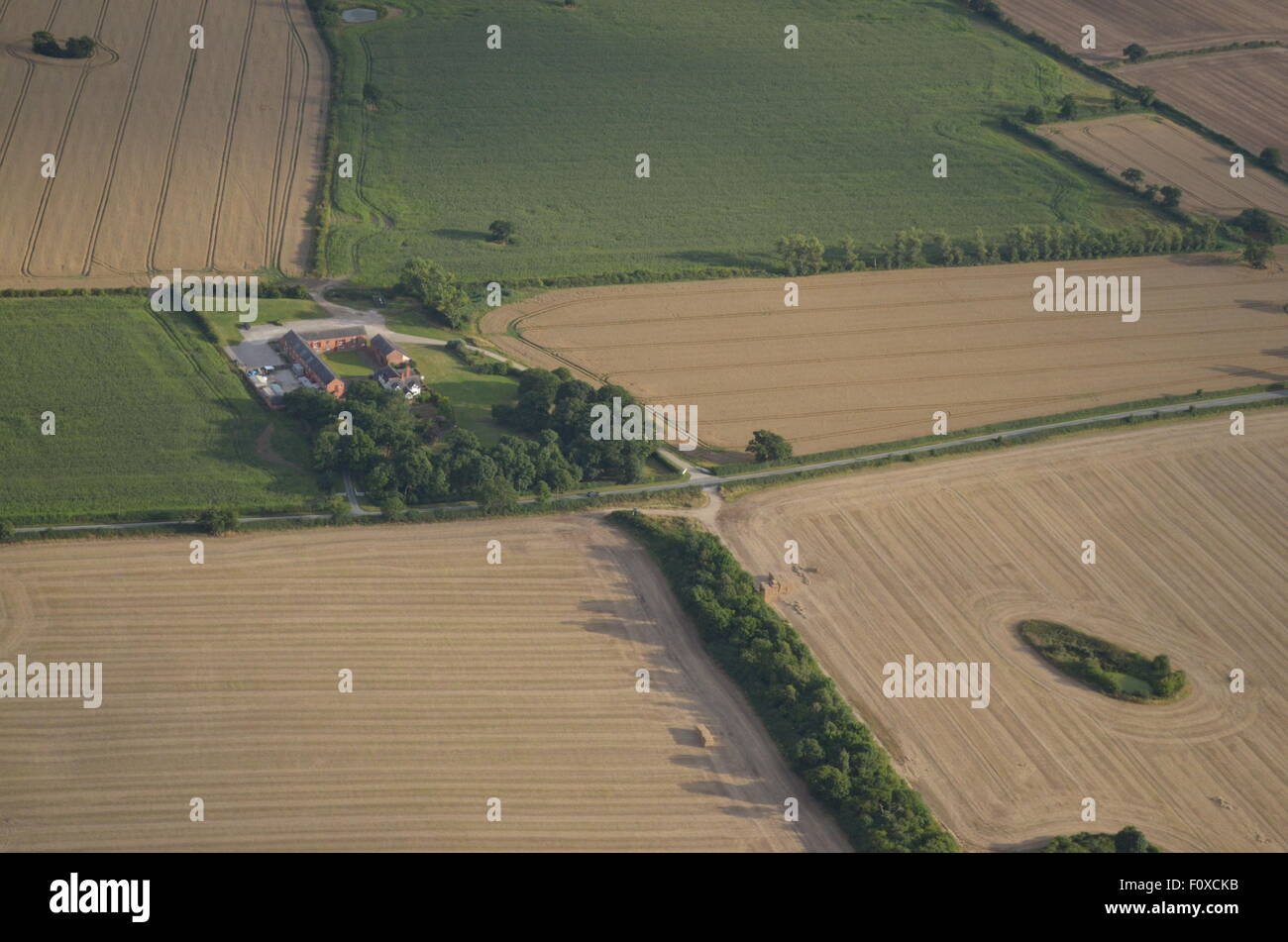 Antenne des englischen Landschaft Stockfoto