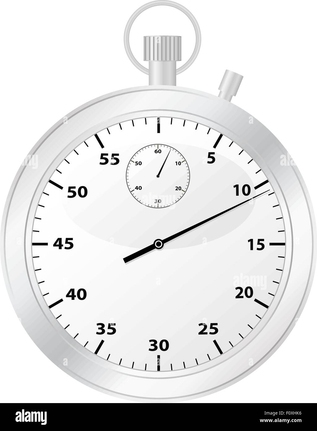 Chronometer isoliert auf einem weißen Hintergrund. Vektor-Illustration. Stock Vektor