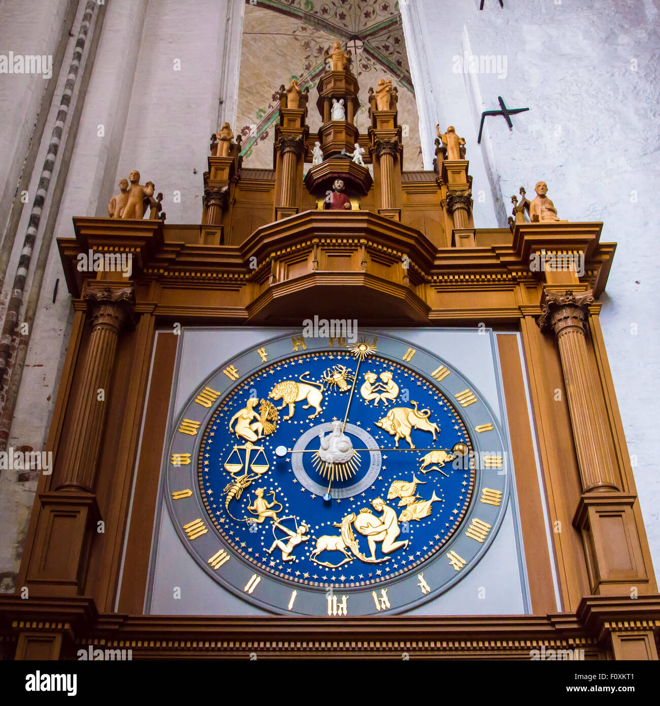 Zodiac clock Stockfoto