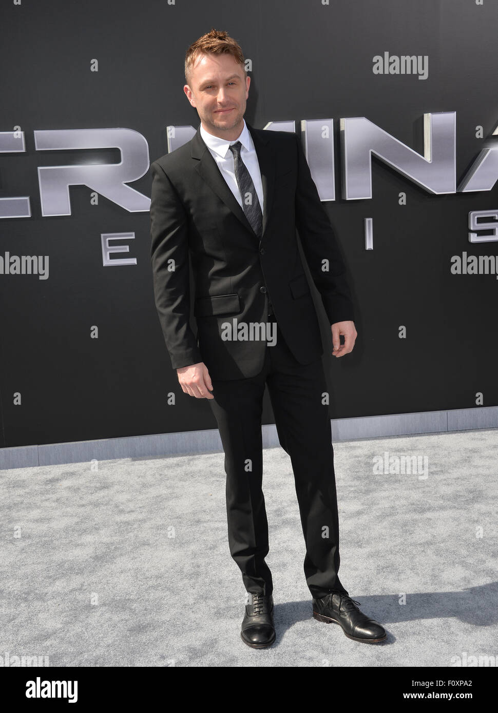 LOS ANGELES, CA - 28. Juni 2015: Schauspieler Chris Hardwick bei der Los-Angeles-Premiere von "Terminator Genisys" im Dolby Theater, Hollywood. Stockfoto