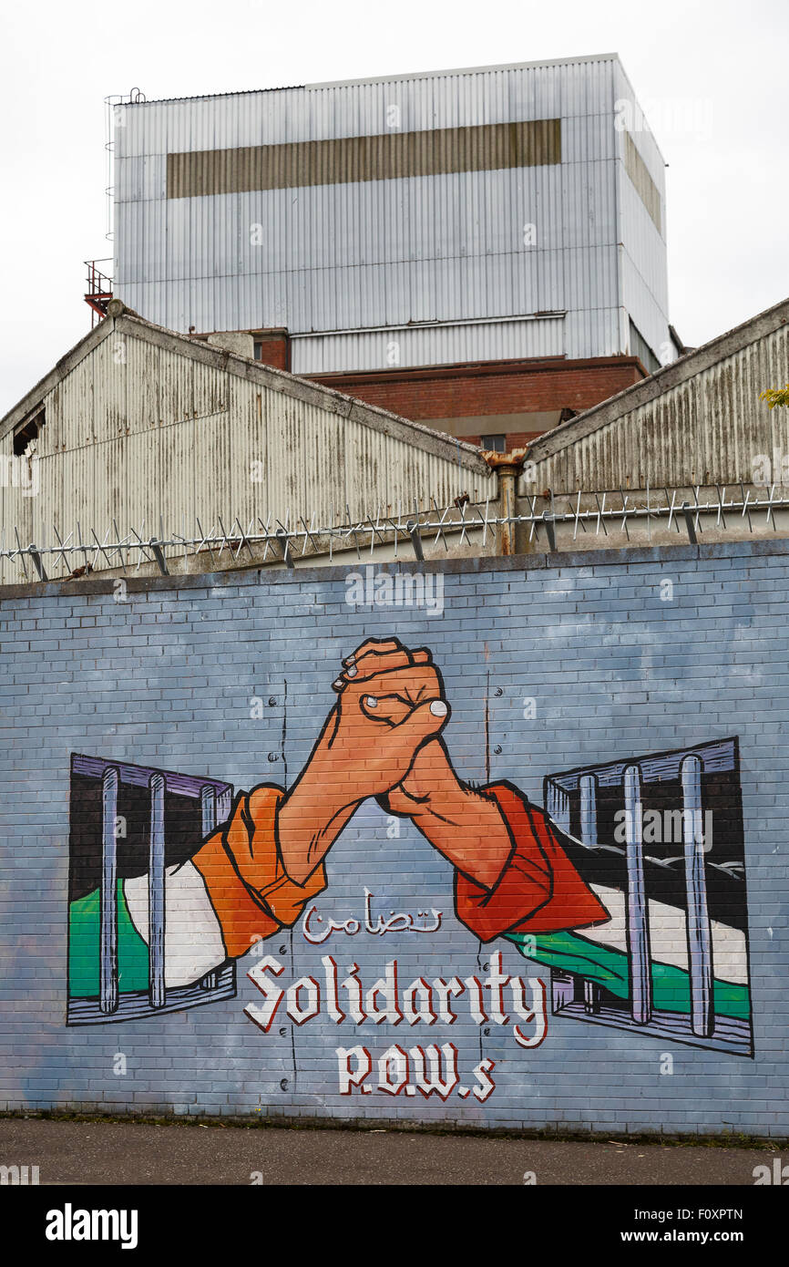 Politischen Wandmalereien, Belfast, Nordirland, Vereinigtes Königreich, Europa Stockfoto