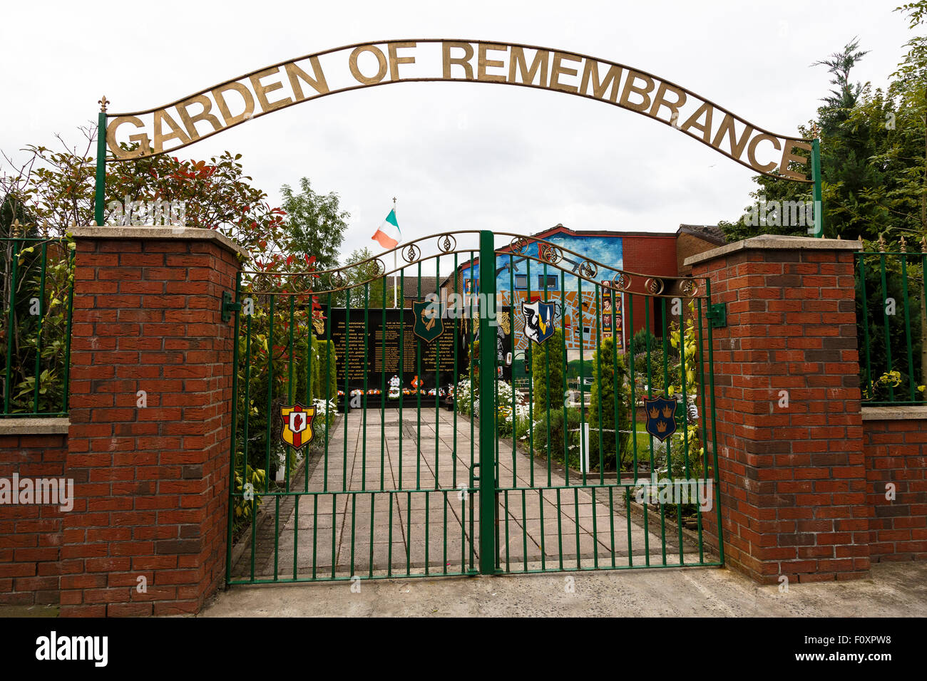 Politischen Wandmalereien, Belfast, Nordirland, Vereinigtes Königreich, Europa Stockfoto