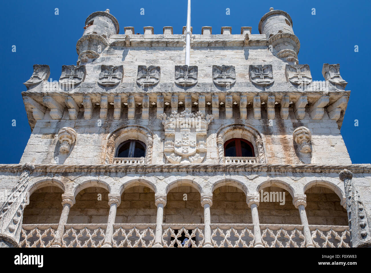 Torre de Belem Festung in Belem, Lissabon, Portugal Stockfoto