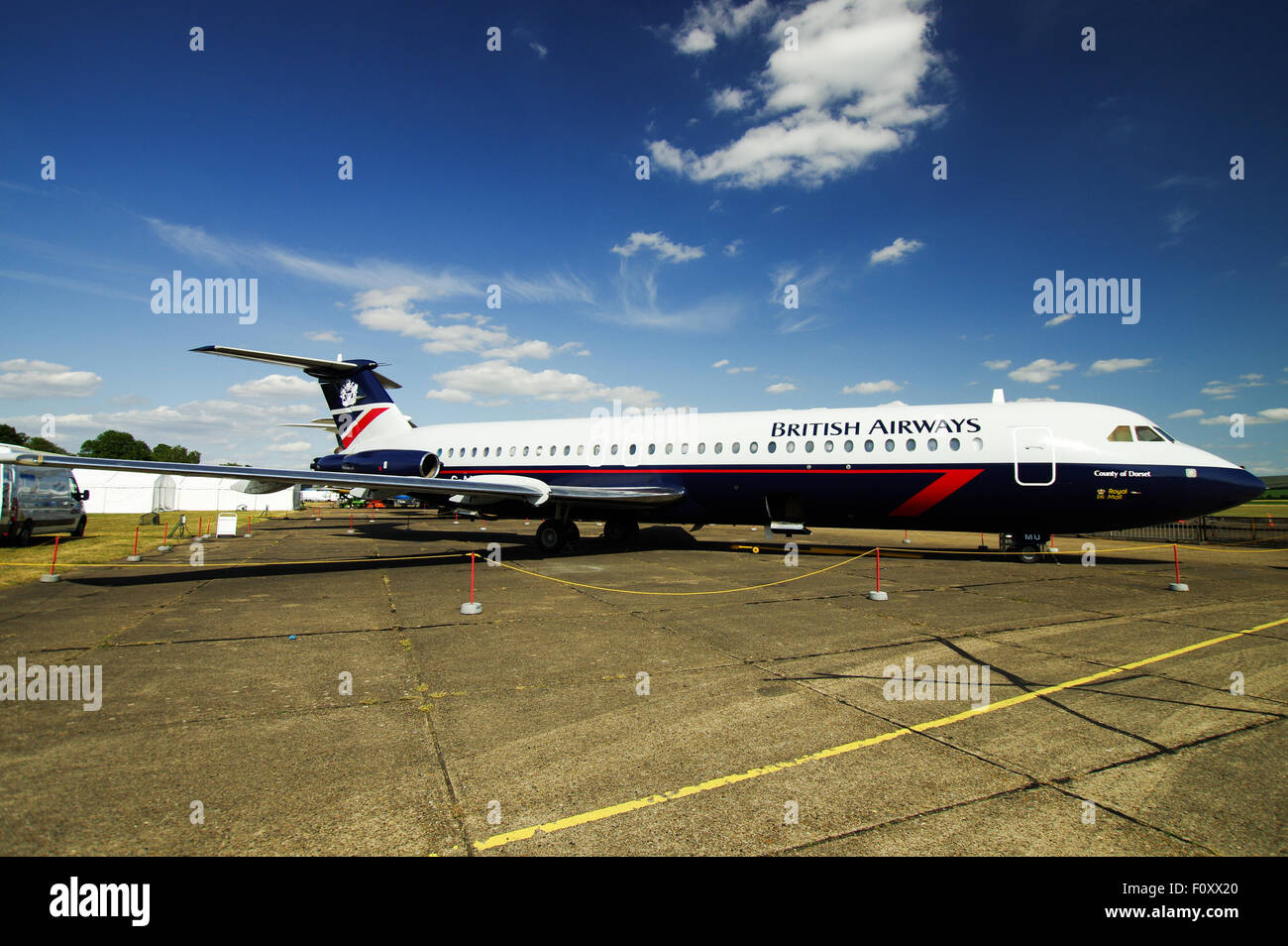 British Airways BAC One-Eleven im Imperial War Museum Duxford Stockfoto