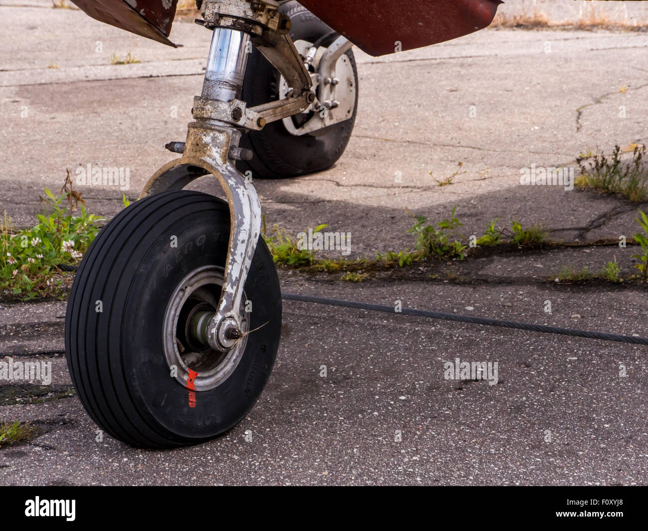 Airplain Private Jet Ausstellung in Riga, Lettland. Stockfoto