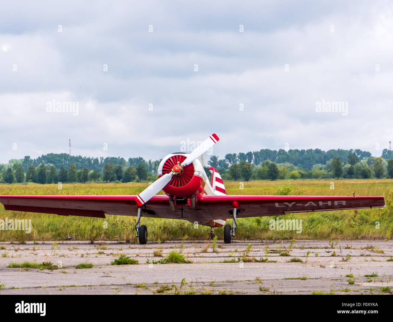 Airplain Private Jet Ausstellung in Riga, Lettland. Stockfoto