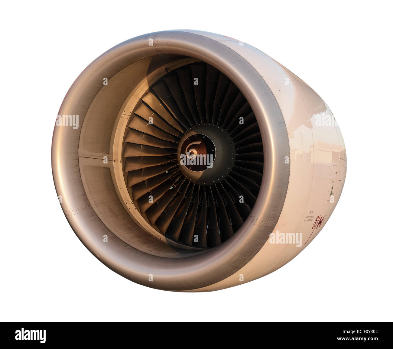 Flugzeug Jet-Engine turbine Stockfoto