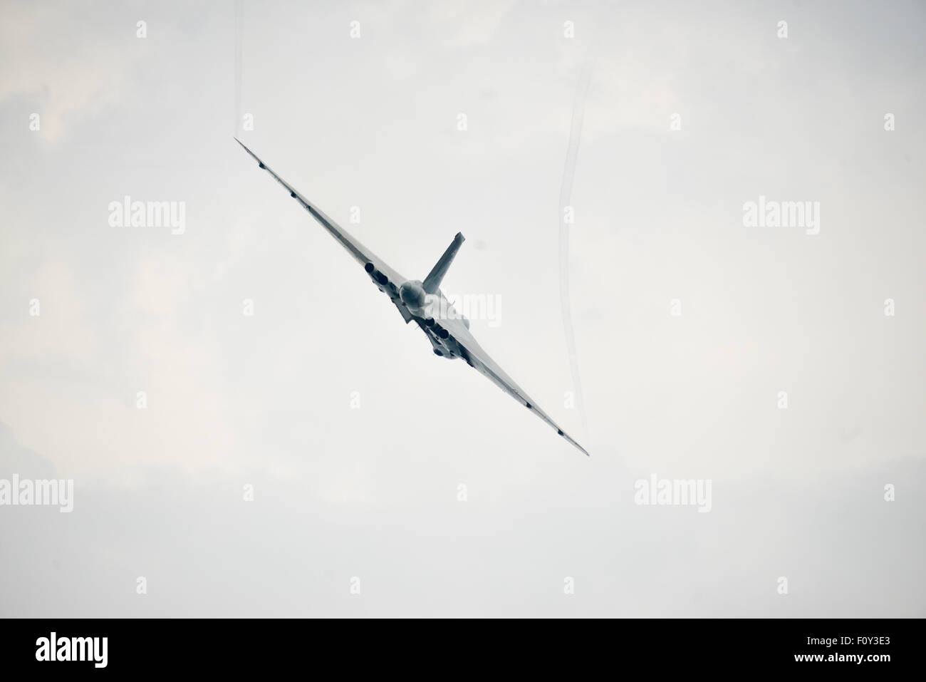 Vulcan in den Himmel fliegen eines seiner letzten Flüge-xh550 Stockfoto
