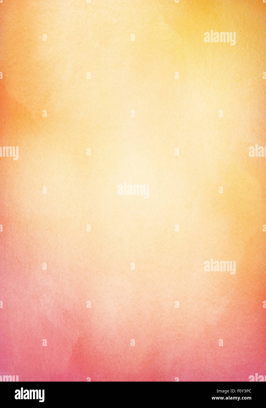 Abstrakte hellen orange Aquarell Hintergrund Frühling, Sommer-Thema mit Textfreiraum Stockfoto
