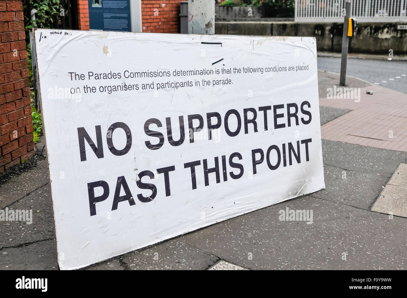 Belfast, Nordirland. 23. August 2015 - hält Belfast-Bezirk von der Royal Black Preceptory, einer der treuen Aufträge in Nordirland, eine Parade. Bildnachweis: Stephen Barnes/Alamy Live-Nachrichten Stockfoto