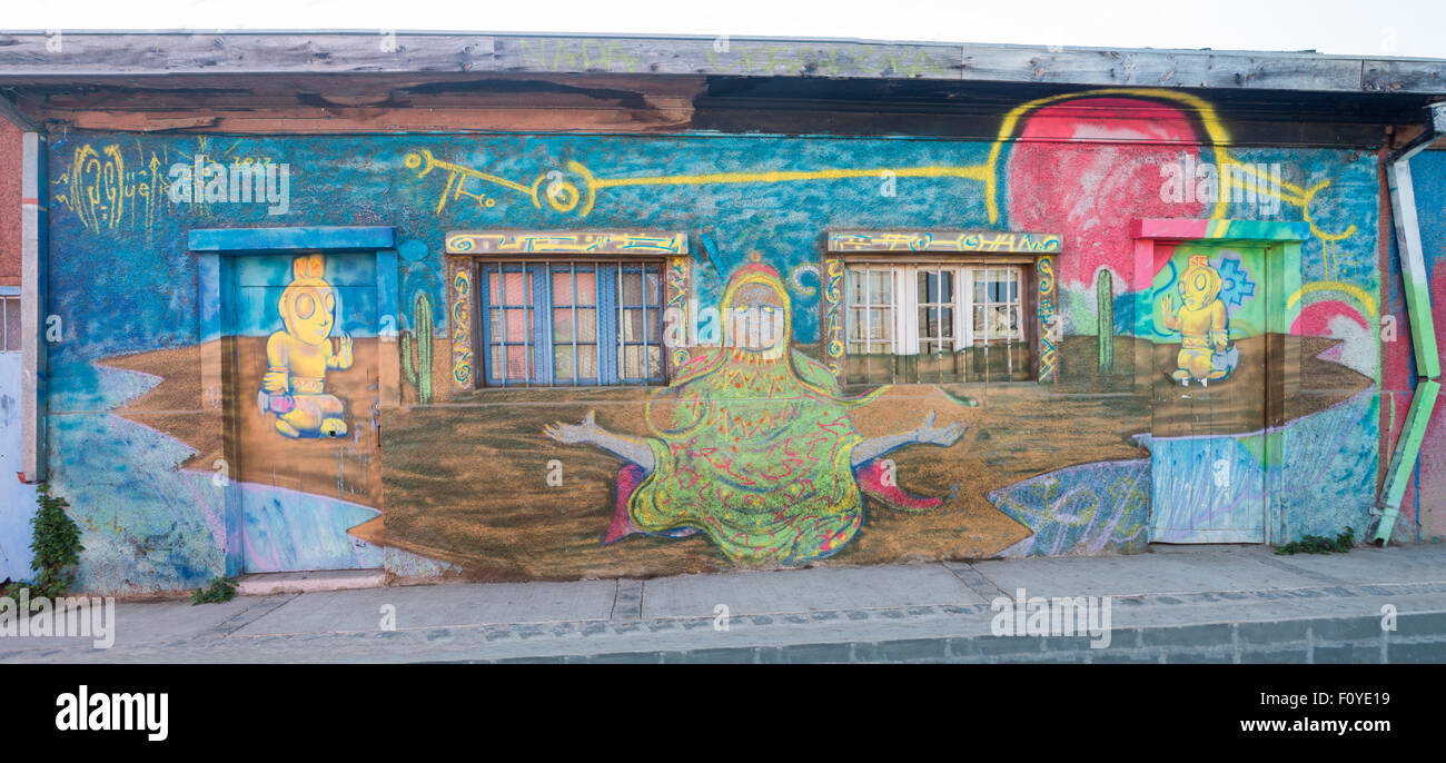Street-Art, Graffiti, in Valparaiso, Chile Stockfoto