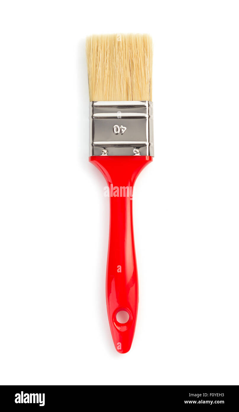 Pinsel isoliert auf weißem Hintergrund Stockfoto