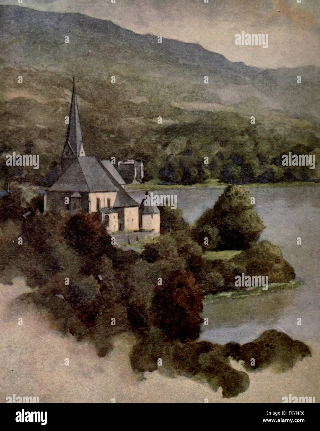 Kärnten: Maria-Wörth, am Wörthersee, Österreich-Ungarn, um 1910 Stockfoto