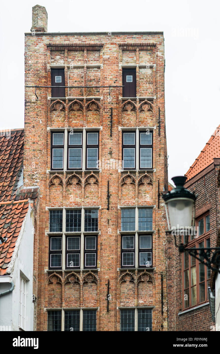 Alten Gebäude im historischen Teil von Brügge, Belgien Stockfoto