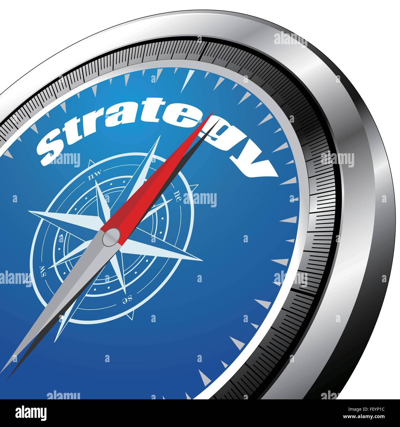 Strategie-Kompass Stock Vektor