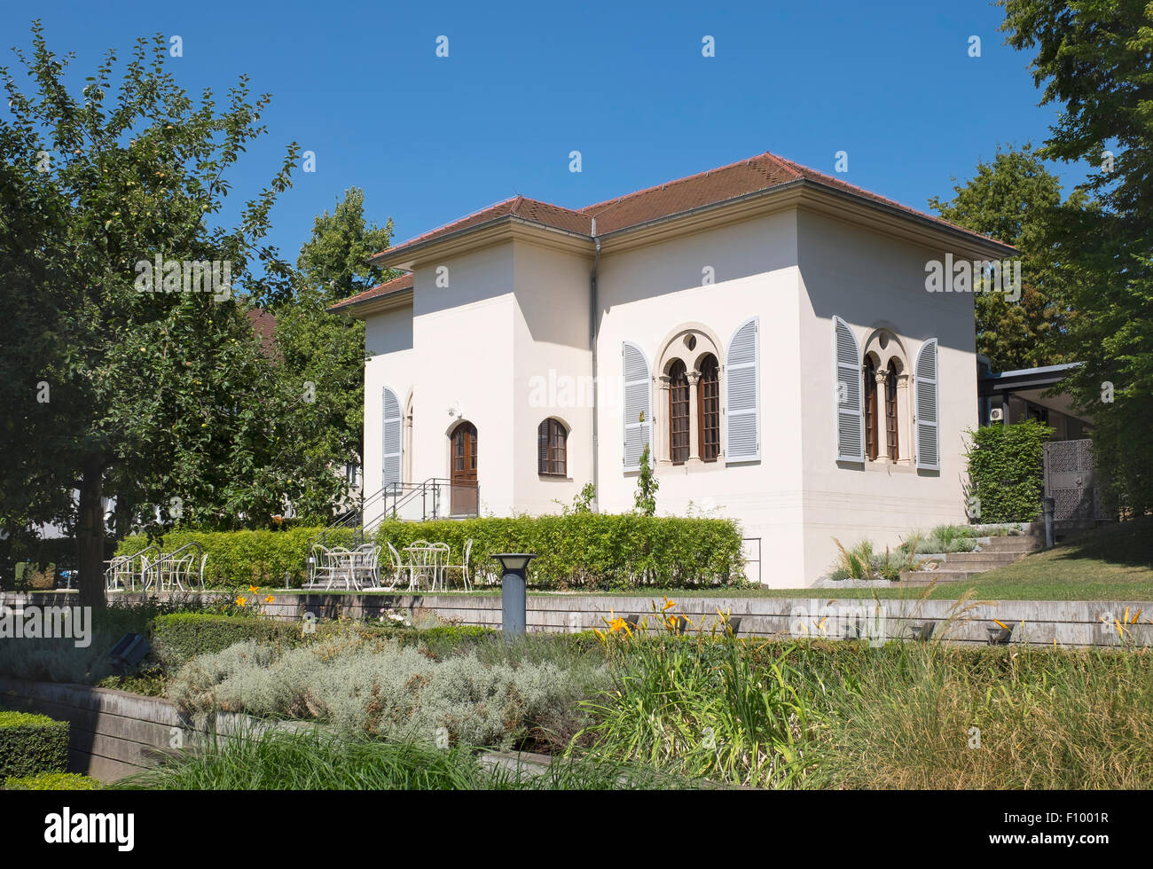 Hirsvogelsaal Gebäude im Schlossgarten Tucherschloss, Nürnberg, Mittelfranken, Franken, Bayern, Deutschland Stockfoto