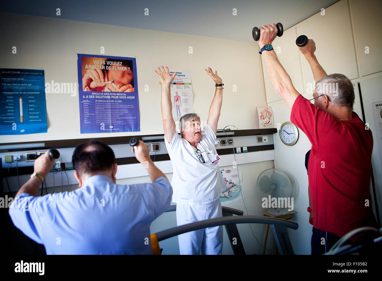 HERZ, REHABILITATION Stockfoto