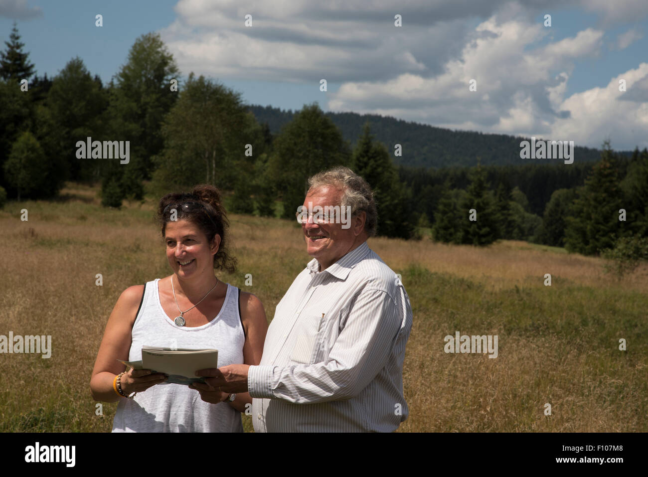 Liana Geidezis koordiniert das grüne Band Europas die 12500 km lange Naturschutzgebiet entlang des Eisernen Vorhangs ist Stockfoto