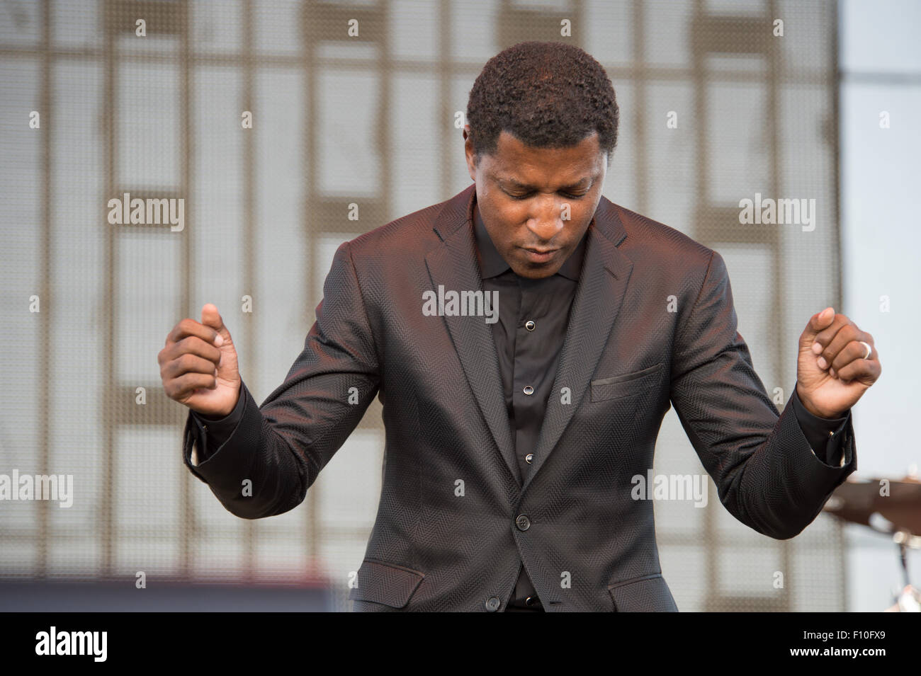 LINCOLN, CA - 22 August: Kenny Babyface Edmonds führt im Thunder Valley Casino Resort in in Lincoln, Kalifornien am 22. August, Stockfoto