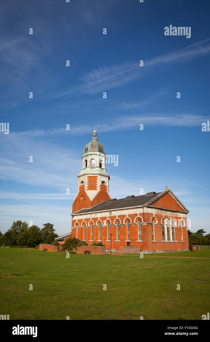 Der Krankenhaus-Kapelle (jetzt ein Heritage Center) in der Royal Victoria Country Park, Pathologie, Southampton, Hampshire, UK Stockfoto