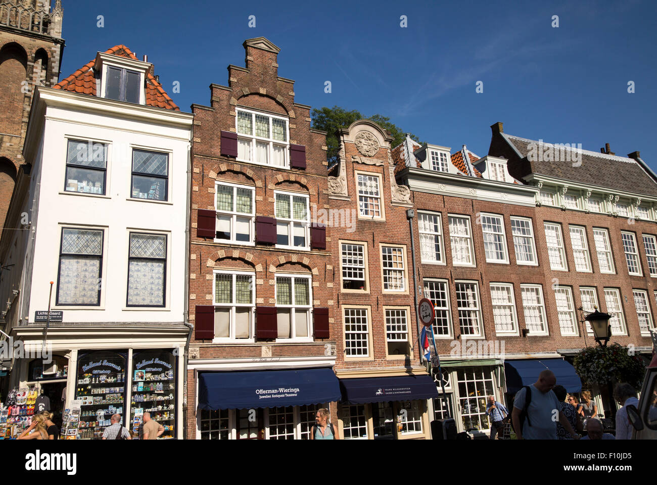 Historischen Kaufmannshäuser in zentralen Utrecht, Niederlande Stockfoto