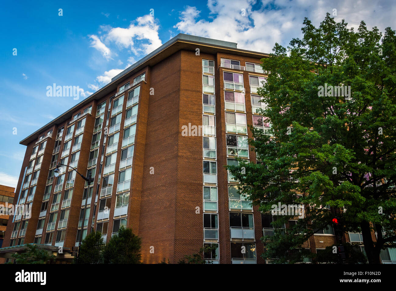 Apartment-Gebäude in Washington, DC. Stockfoto