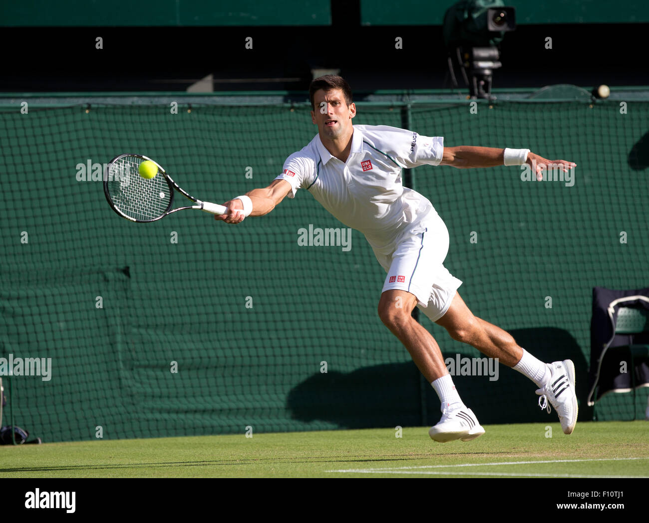 Novak Djokovic (SRB), Wimbledon Championships 2015, London, England. Stockfoto