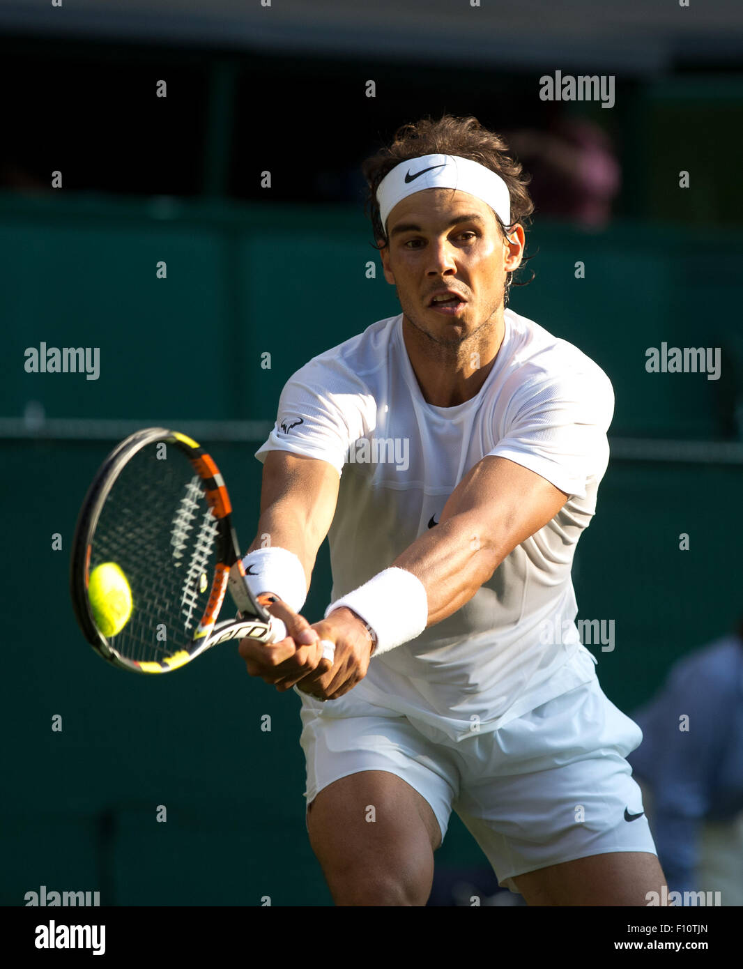 Rafael Nadal (ESP), Wimbledon Championships 2015, London, England. Stockfoto