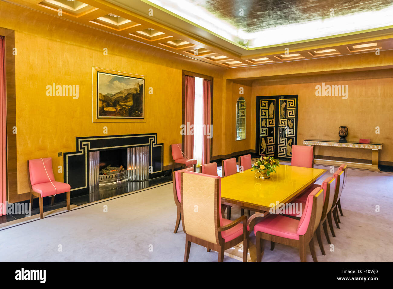 Art Deco Speisesaal In Eltham Palace Ehemalige Heimat Von