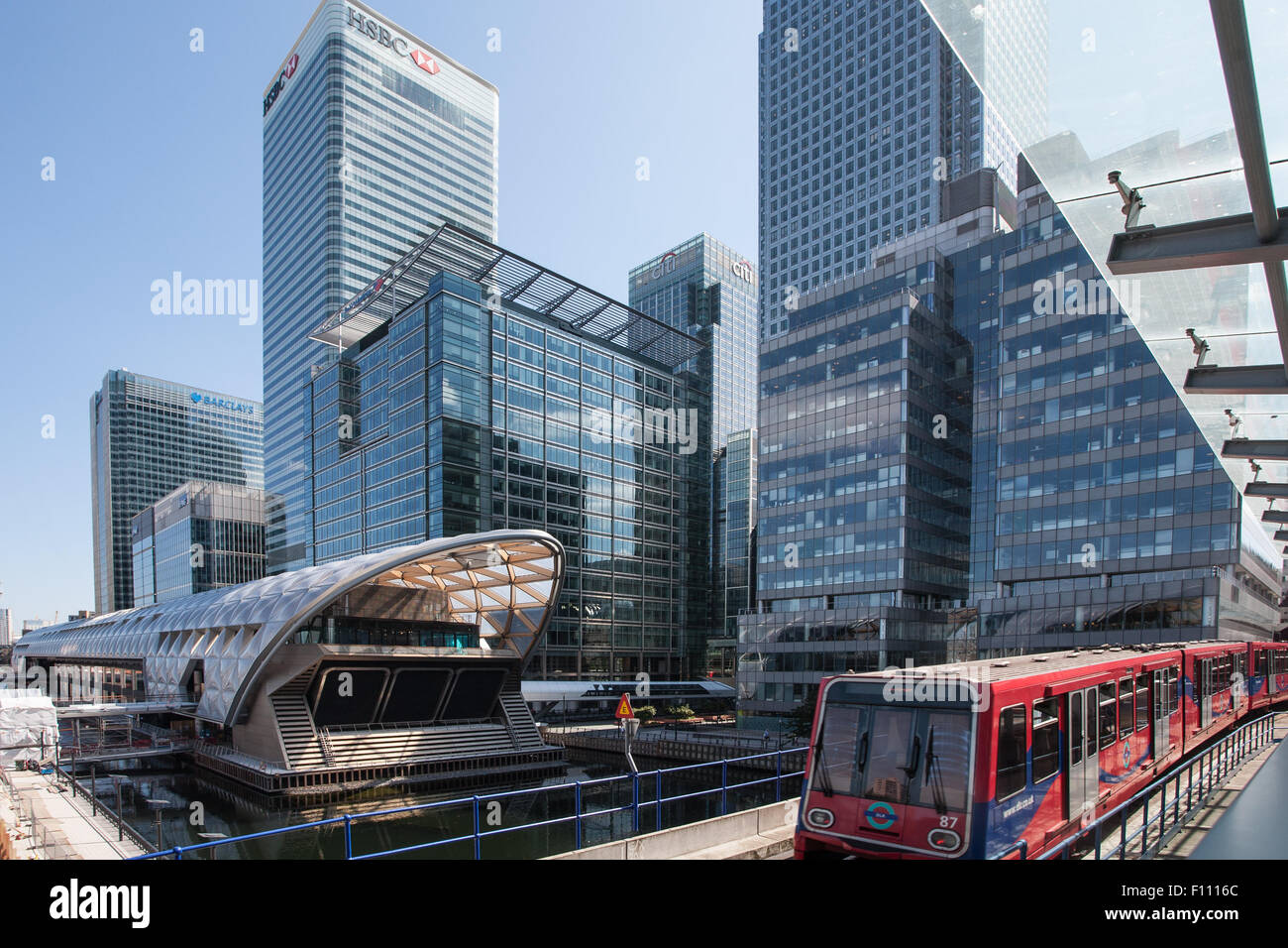 Crossrail-Bahnhof, Canary Wharf, London, UK Stockfoto