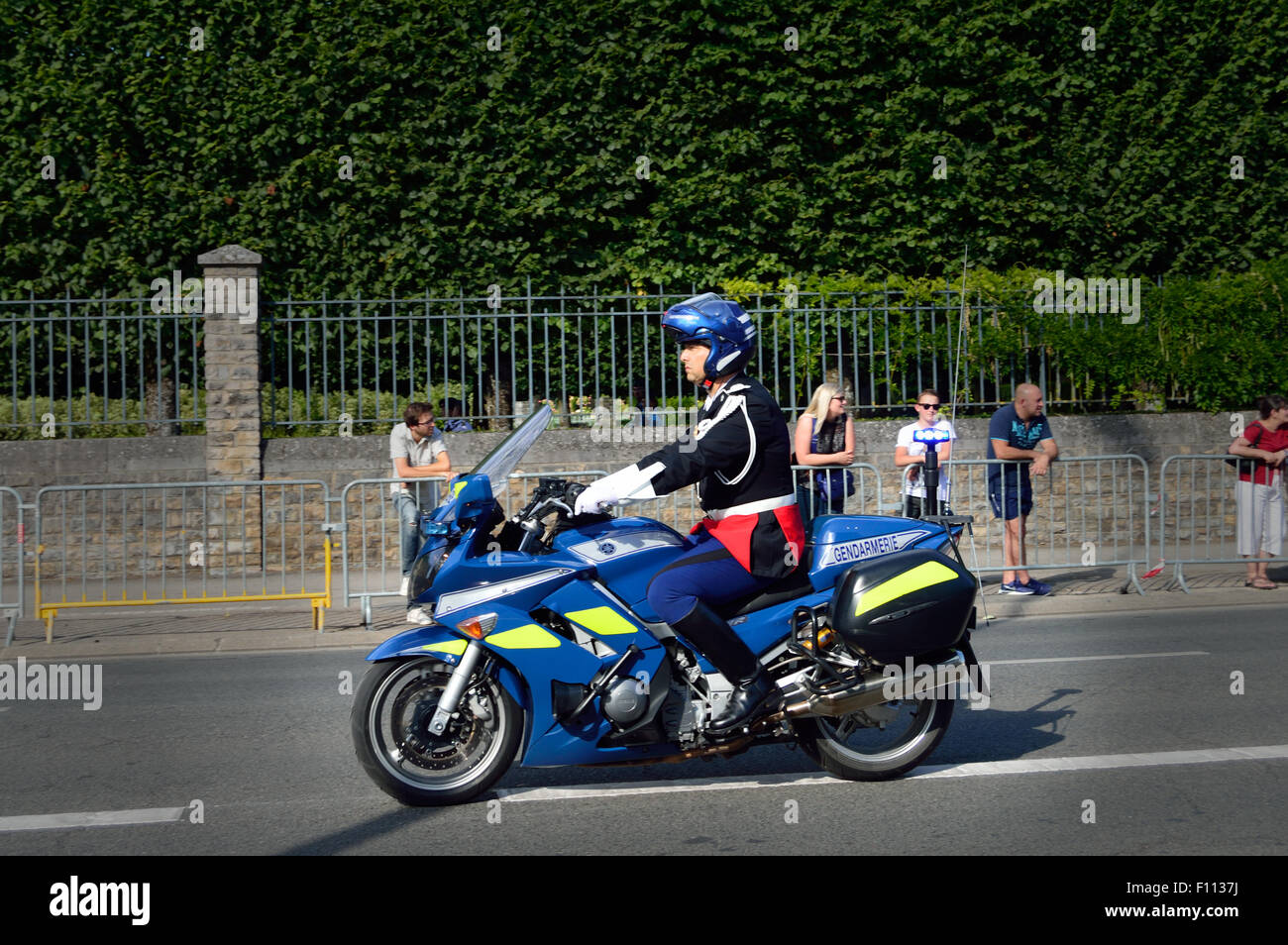 14. Juli-Parade in Bourges, Frankreich Stockfoto