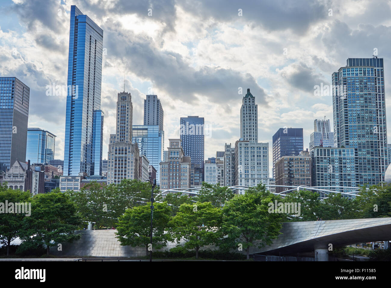 Skyline von Chicago Stockfoto