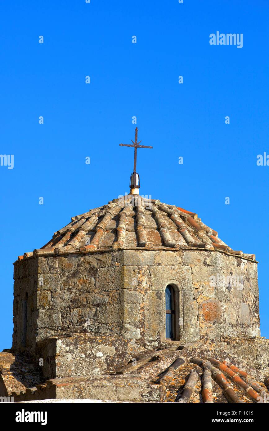 Kapelle der Heiligen Apostel im Kloster des Heiligen Johannes in Chora, Patmos, Dodekanes, griechische Inseln, Griechenland, Europa Stockfoto