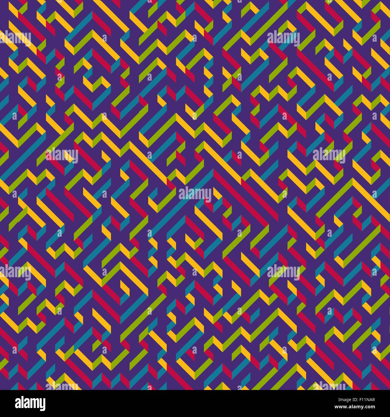 Labyrinth. Vektor-Illustration des Labyrinths. Einsetzbar für Wallpaper, Hintergrund und Buchcover. Stock Vektor