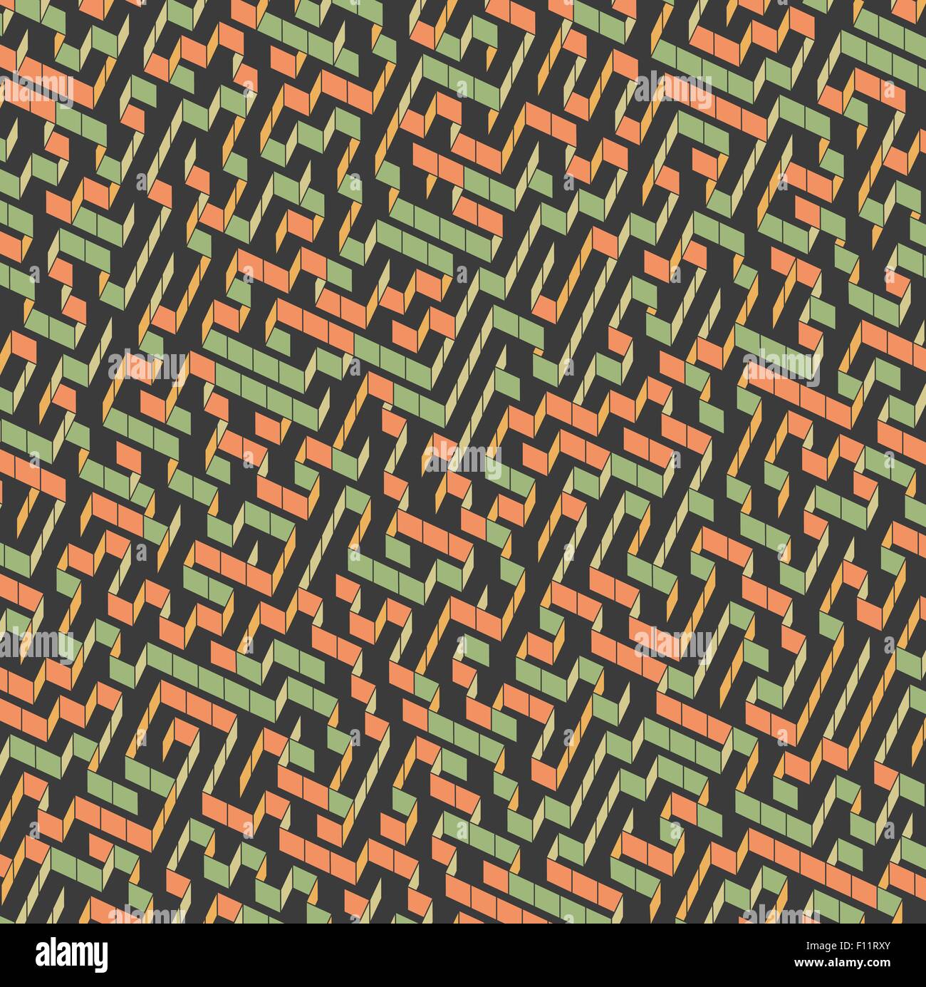 Labyrinth. Vektor-Illustration des Labyrinths. Einsetzbar für Wallpaper, Hintergrund, Buch-Cover. Stock Vektor